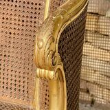 Banquette en Bois Doré Style Louis XV