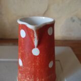 Milk pot in faience by Sarreguemines