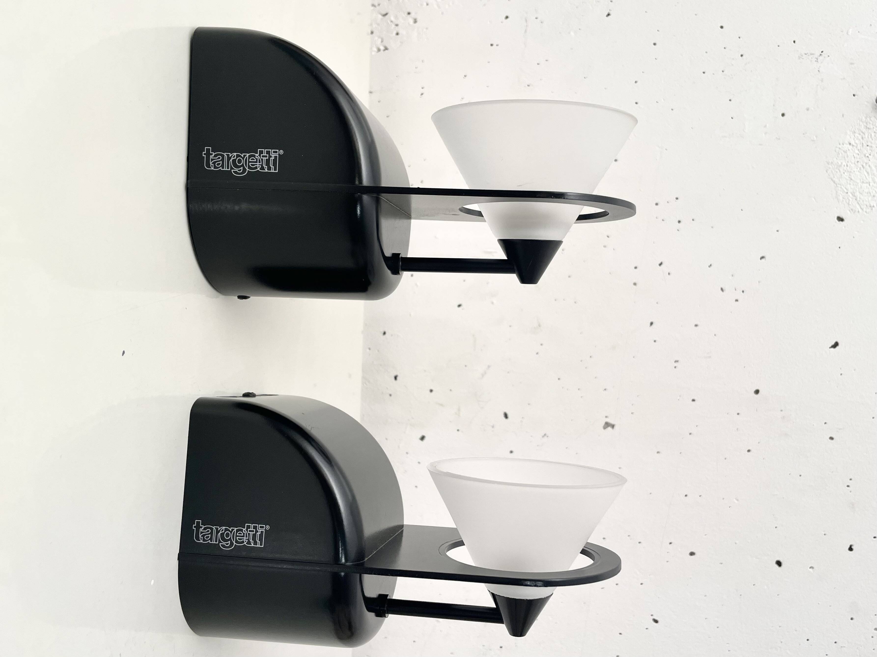 Pair of Targetti wall lights 1980