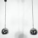 Targetti, set of two chrome sphere pendant lamps from 70s