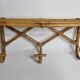 Vintage Rattan Wall Shelf with Hooks – 60s/70s