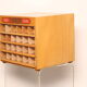 Armoire de mercerie 'tubor tubca' par porey & fils - belgique années 1950