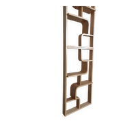 Bent plywood wall, bookcase, flowerbed, Volak by Holesov, 1960s Czechoslova