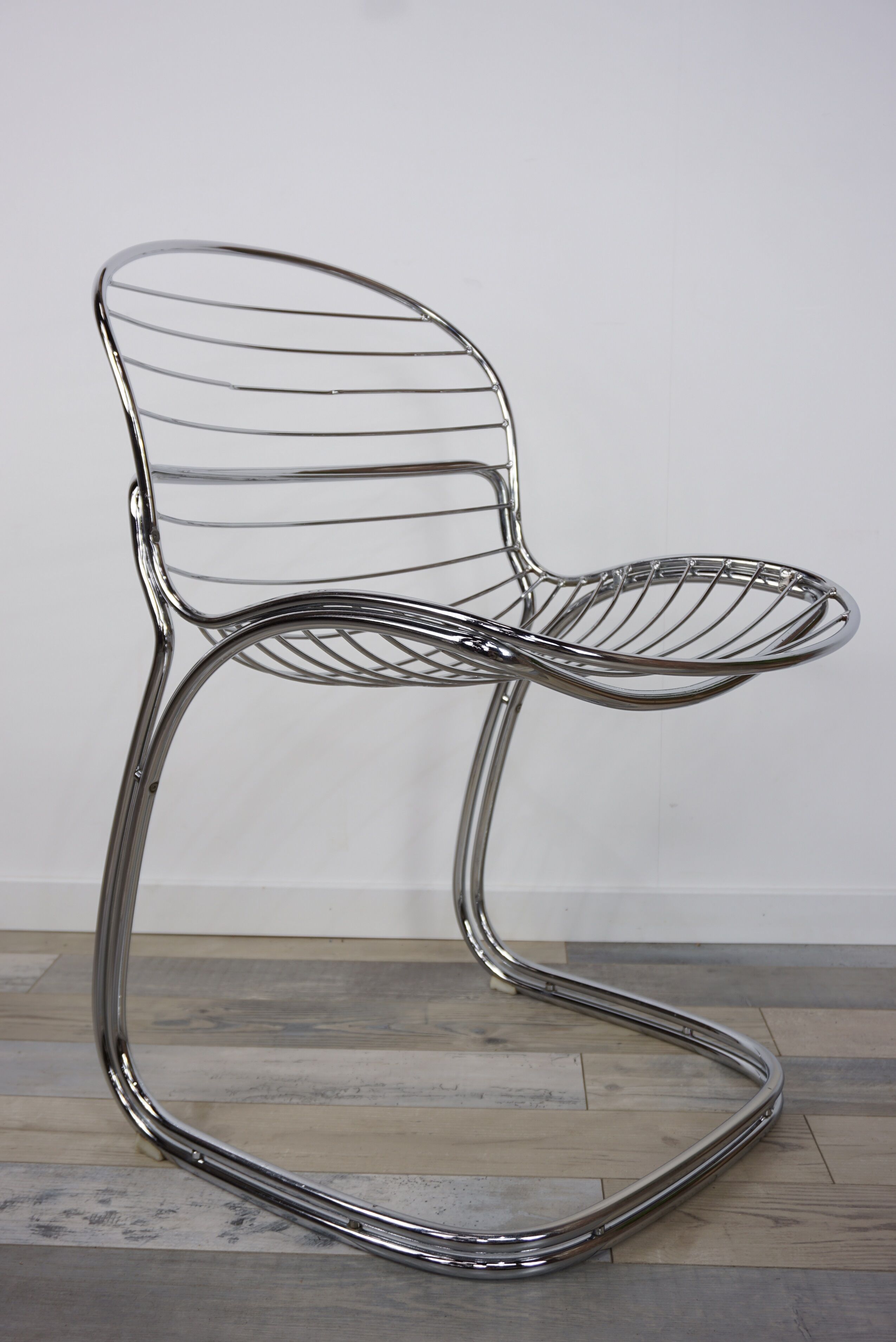 Chair "Sabrina" Italian design of the 70s by Gastone Rinaldi for Rima