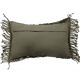 Braided green macramé cushion 40x60 cm