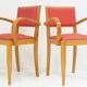 Paire de fauteuils bridge rockabilly 1950