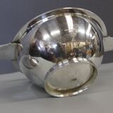 Silver-plated soup tureen with marine anchor design