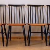 Lot of 4 chairs Fanett design Ilmari Tapiovaara