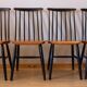 Lot de 4 chaises Fanett design Ilmari Tapiovaara