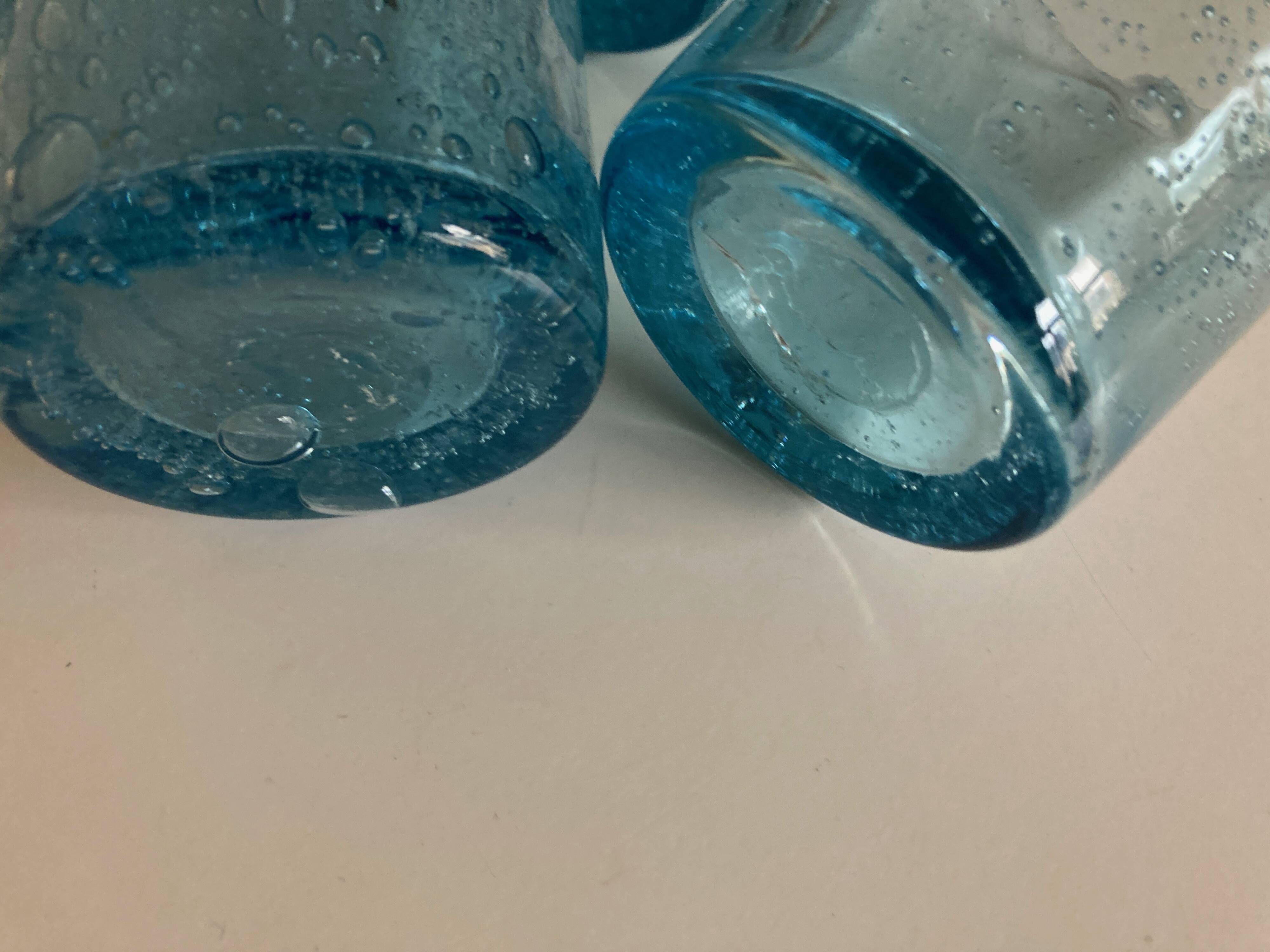 Set of 6 XXXL bubble glass cups from Biot