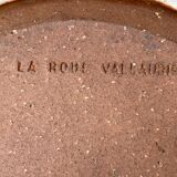 Earthenware pan signed la roue vallauris