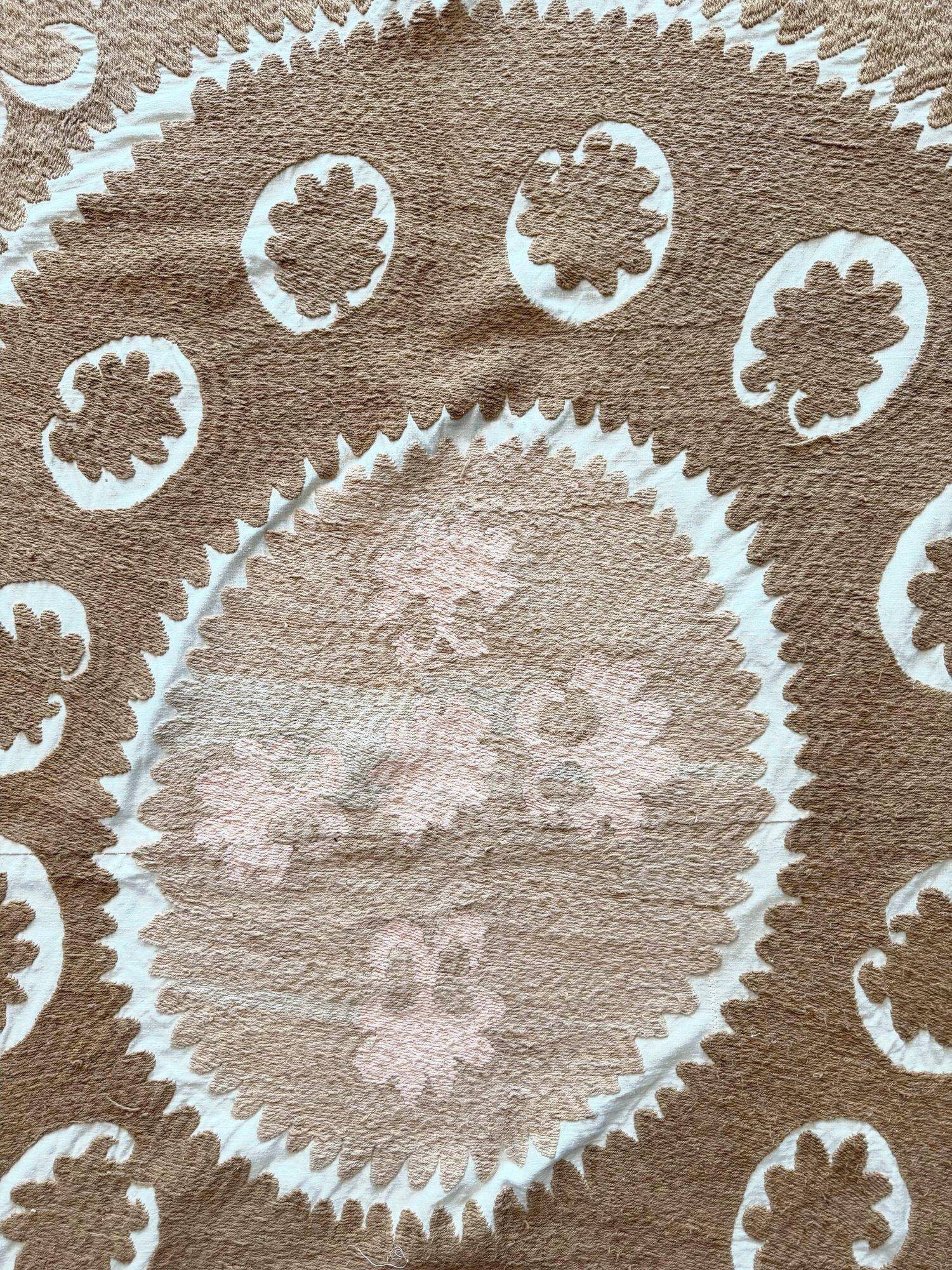 Vintage hand-embroidered tablecloth 153x154 cm