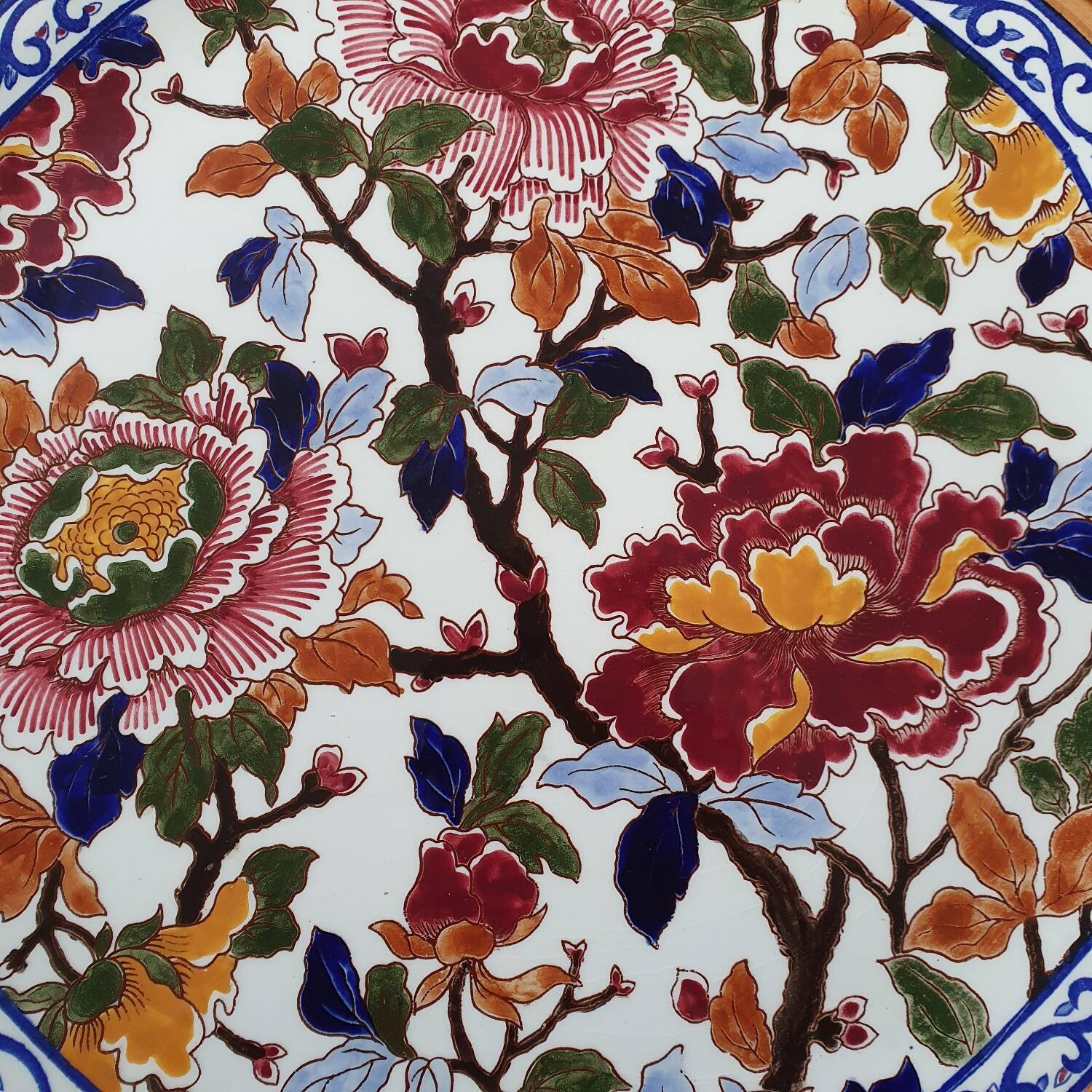 Gien Peony Pie Dish