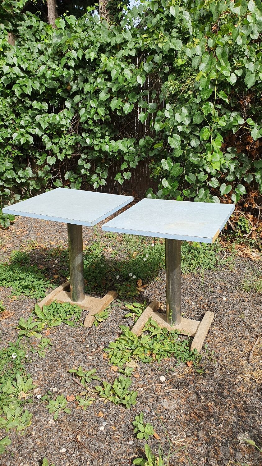 Pair of bistro tables