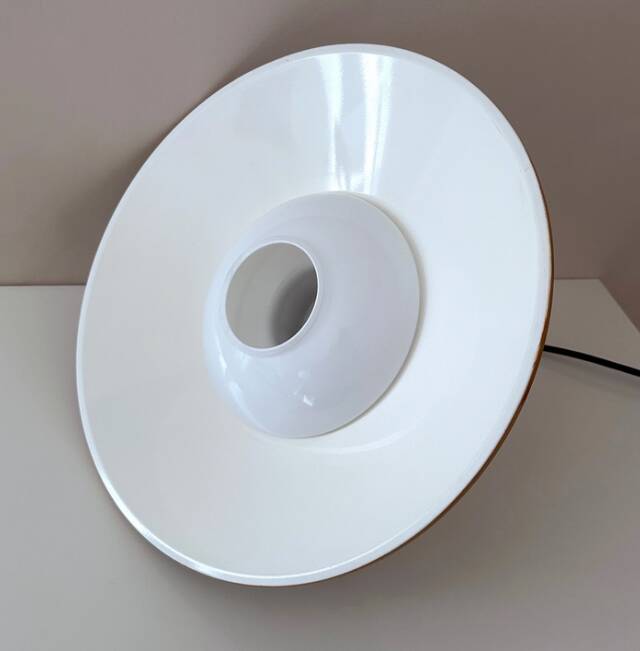 Pair of Industrial hanging lamps by Glashütte Limburg, factory lamp, loft, 1960s modernist, set of 2