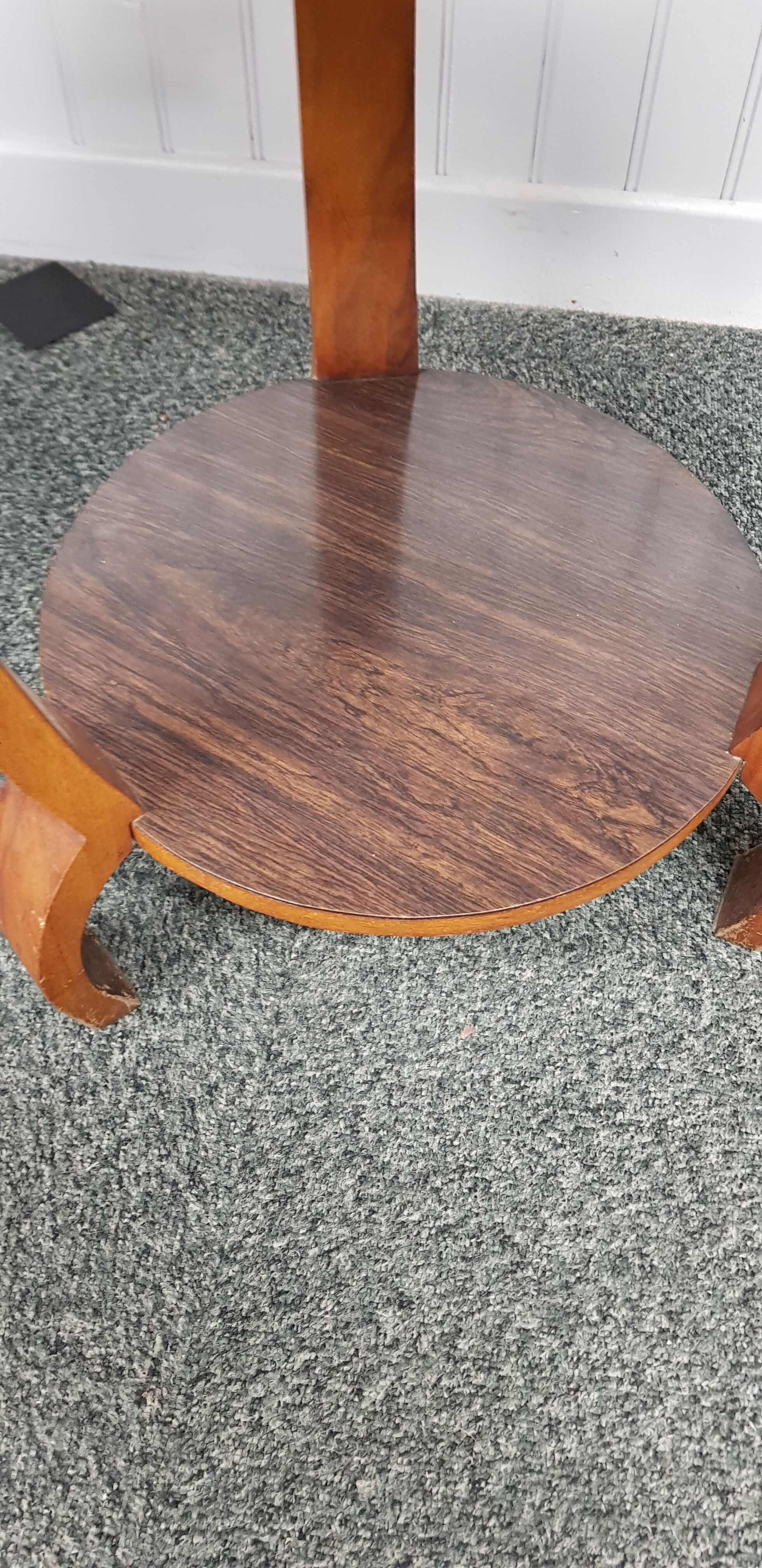 Round tripod vintage table