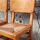 Pair of straw-seated chairs from the 1950s