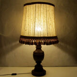 Wood lamp turned offal during pompoms