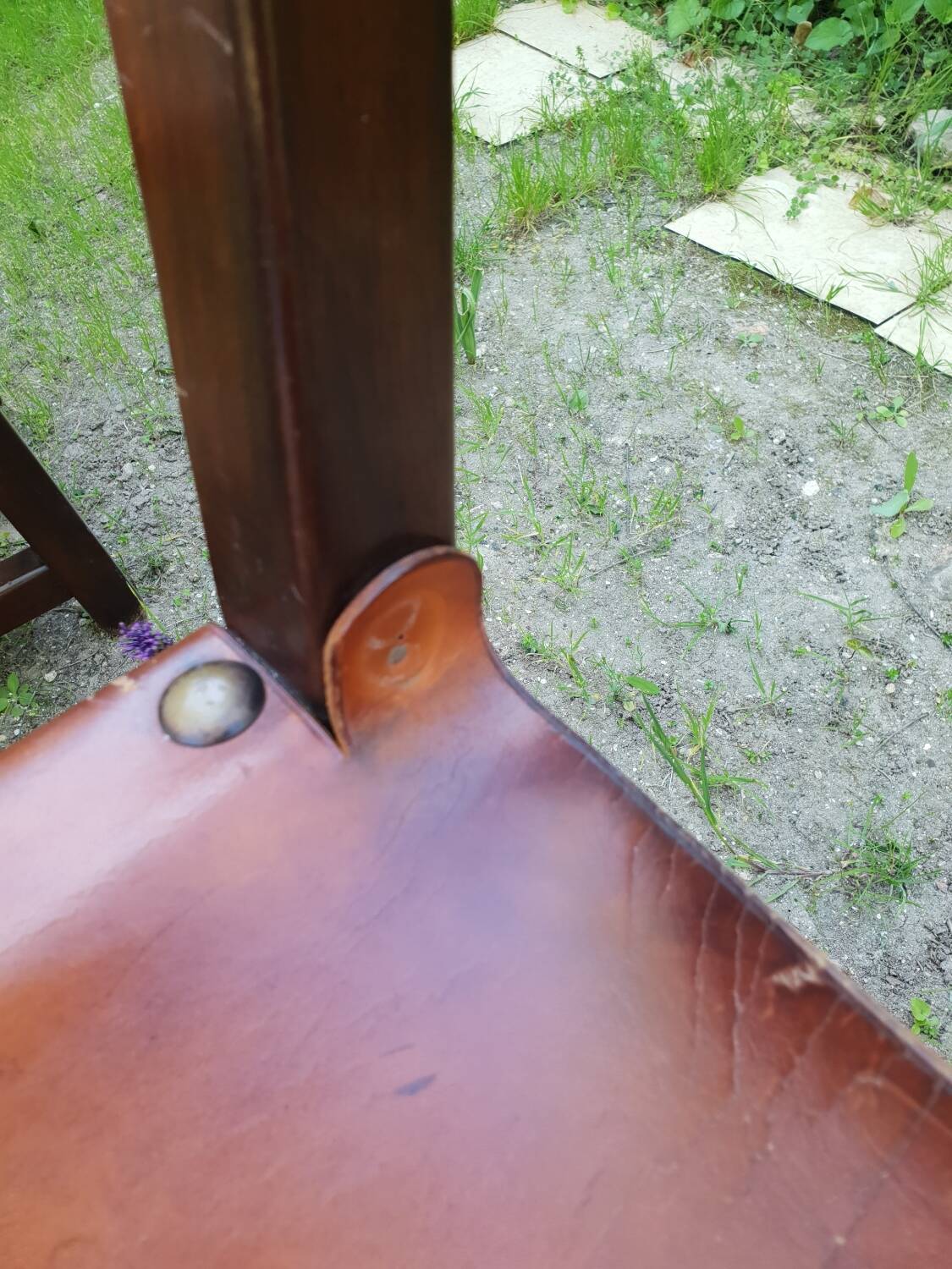 Series of 6 leather chairs 1970