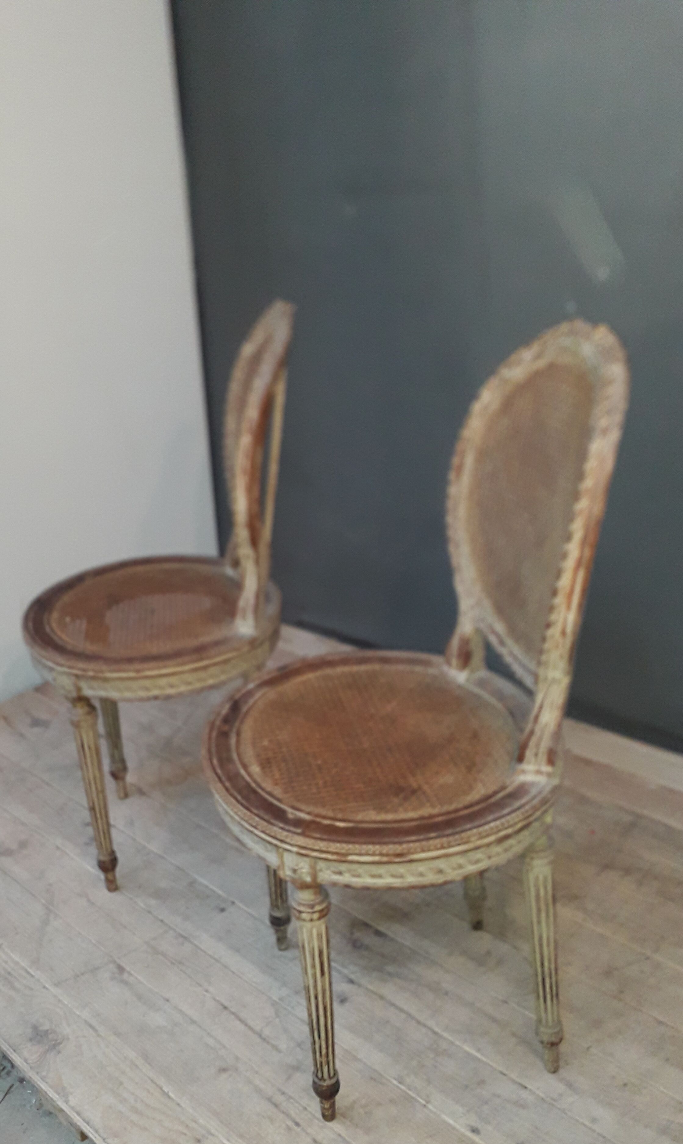 Pair of chair Louis XVI