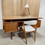 Vintage teak desk Möbel H. Riestenpatt 1960
