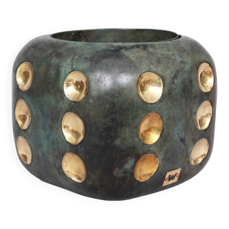 Refroidisseur à champagne Andreas Wargenbrant en bronze patiné – 12/20