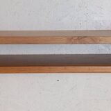 Pair of solid oak wall shelves