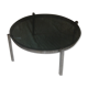 Table low glass and chrome 60 years
