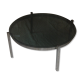 Table low glass and chrome 60 years