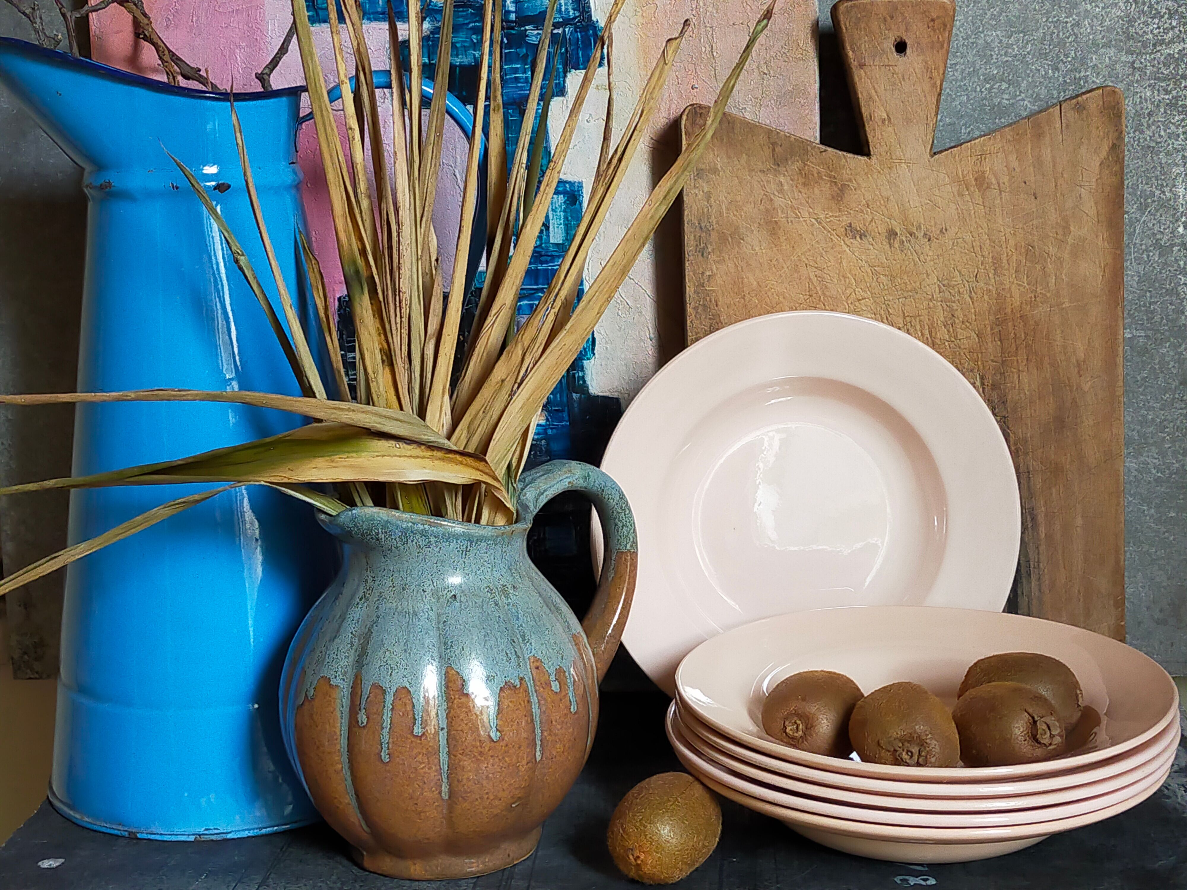 Pichet en grès émaillé Art-nouveau début XXème