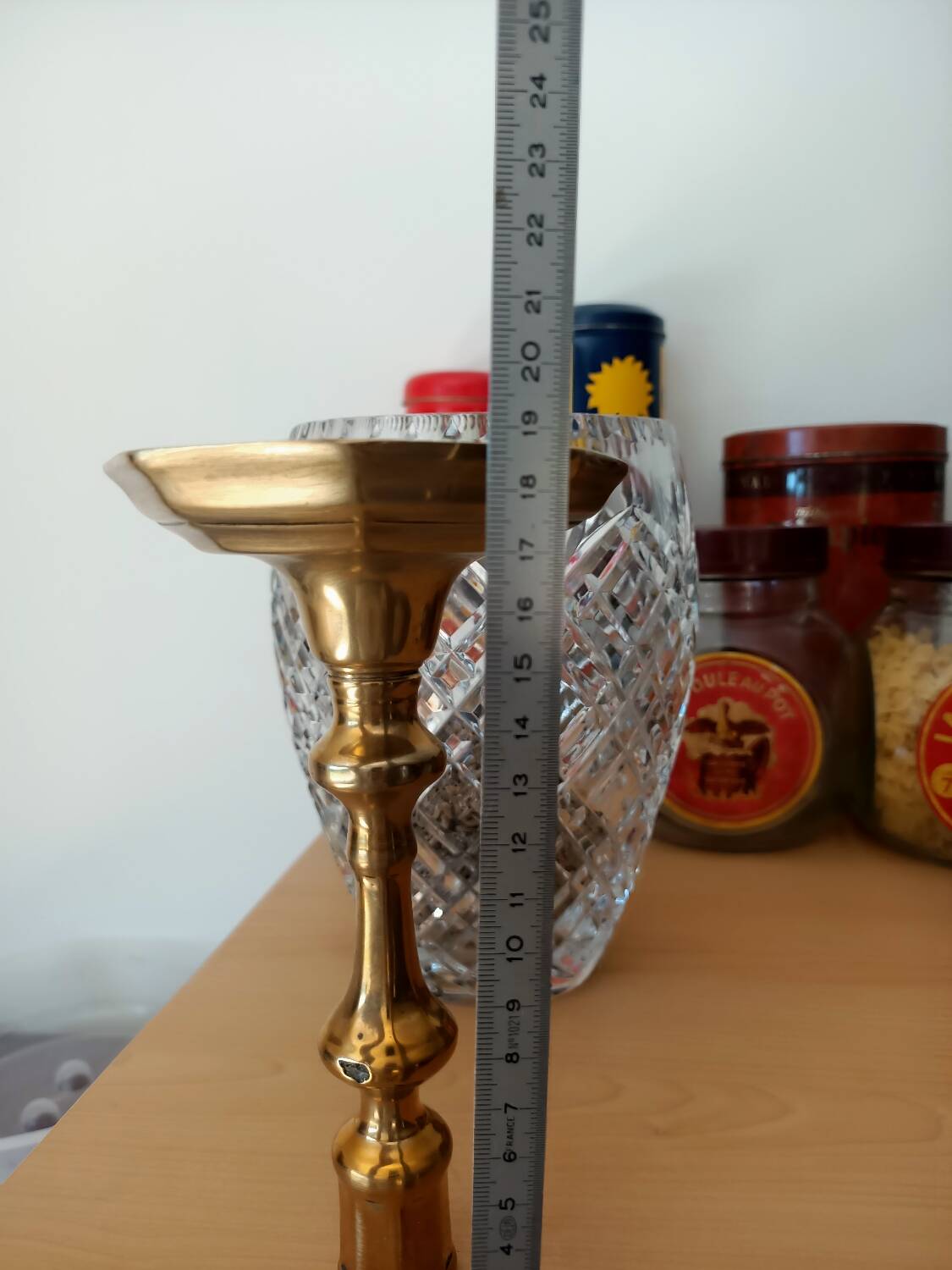 Gilded bronze candle holder