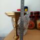Gilded bronze candle holder