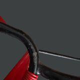 Set de 4 chaises Spaghetti rouges – Design italien 70s – style Belotti