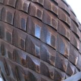 Solid vintage pine cone wood box