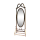 Standing Brown rattan mirror 176x56cm