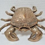 Vintage brass ashtray crab