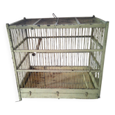 Cage ancienne en bois année 1960