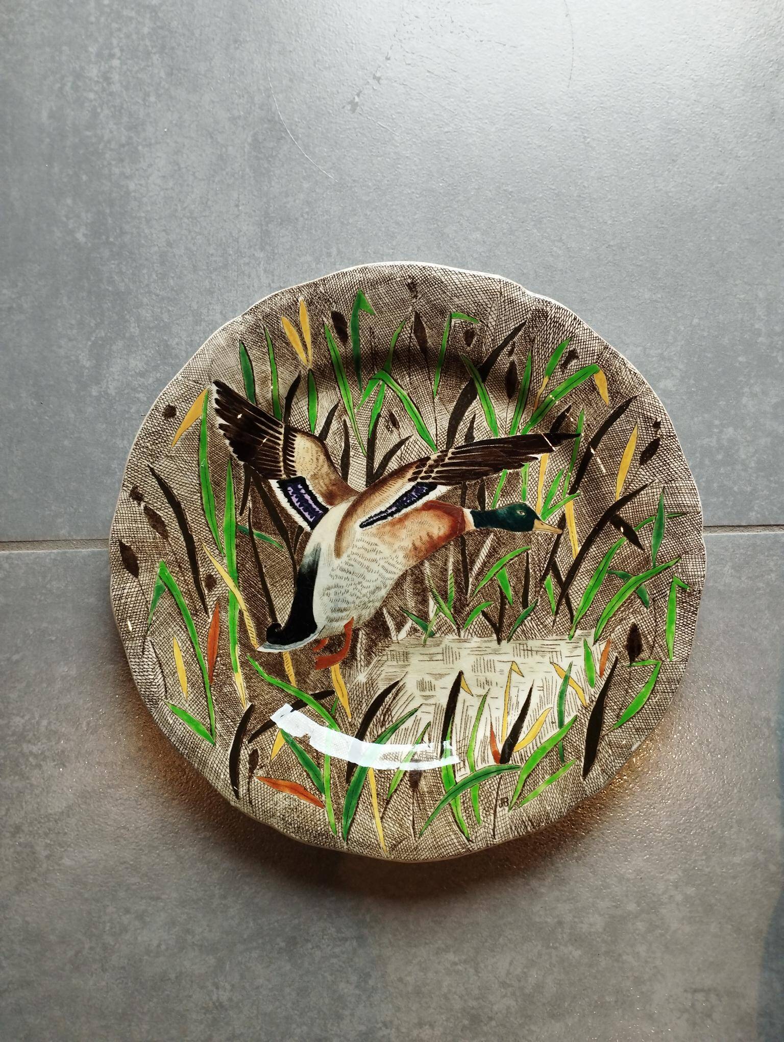 Gien plate - Rambouillet service