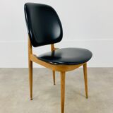 4 Baumann Pegasus chairs, black, 60s