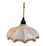 Vintage opaline glass pendant