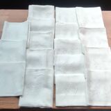 17 old RO monogram table napkins