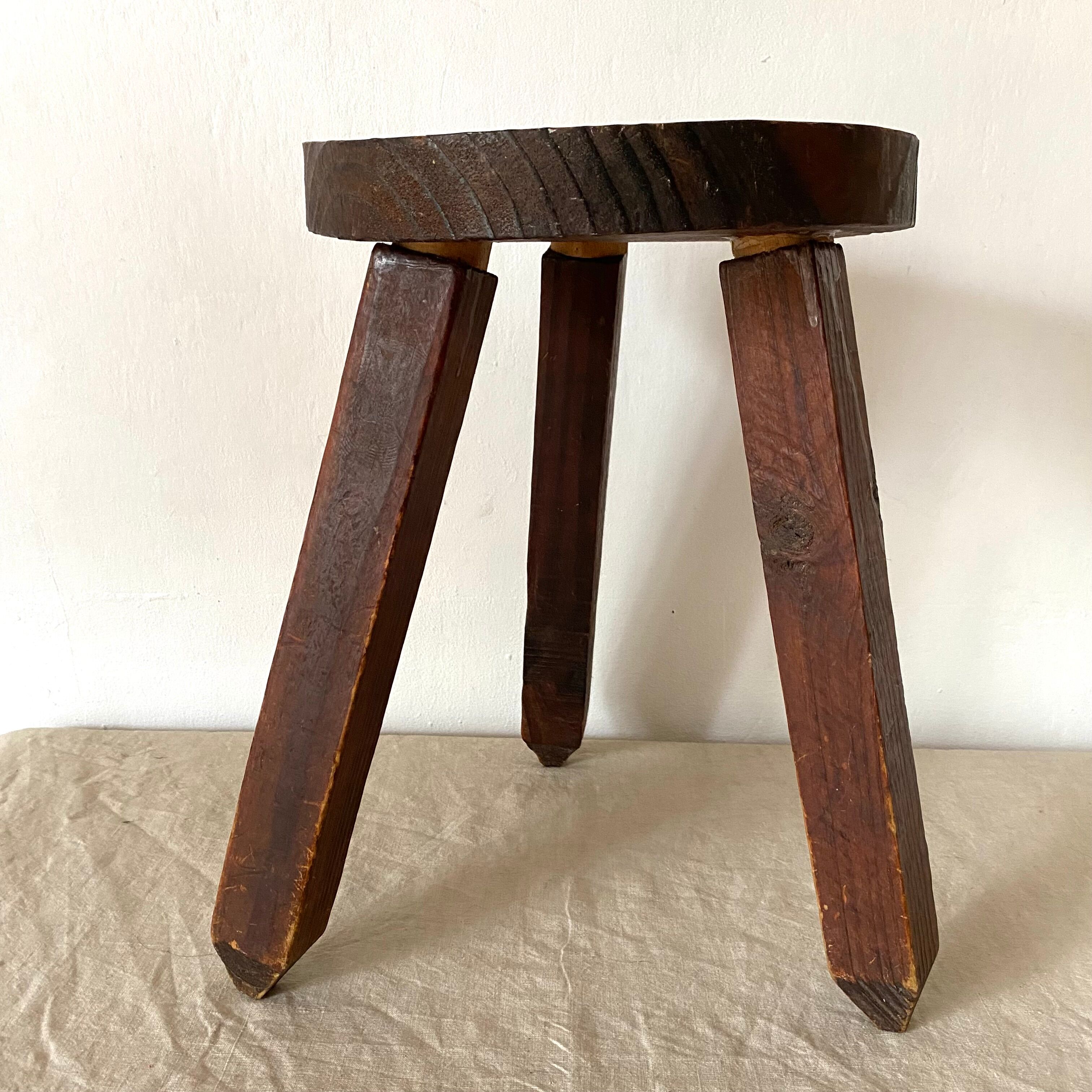 Vintage tripod stool