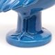 Vintage Italian Blue Ceramic Rooster, Behrend 1960s
