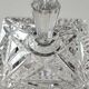 Sucrier vintage de forme carrée en cristal motifs croisillons, losanges, écailles