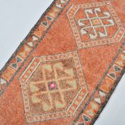 Tapis couloir Oushak vintage sku 3545