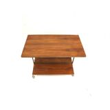 Vintage serving trolley / side table / TV cabinet made of teak from the 196