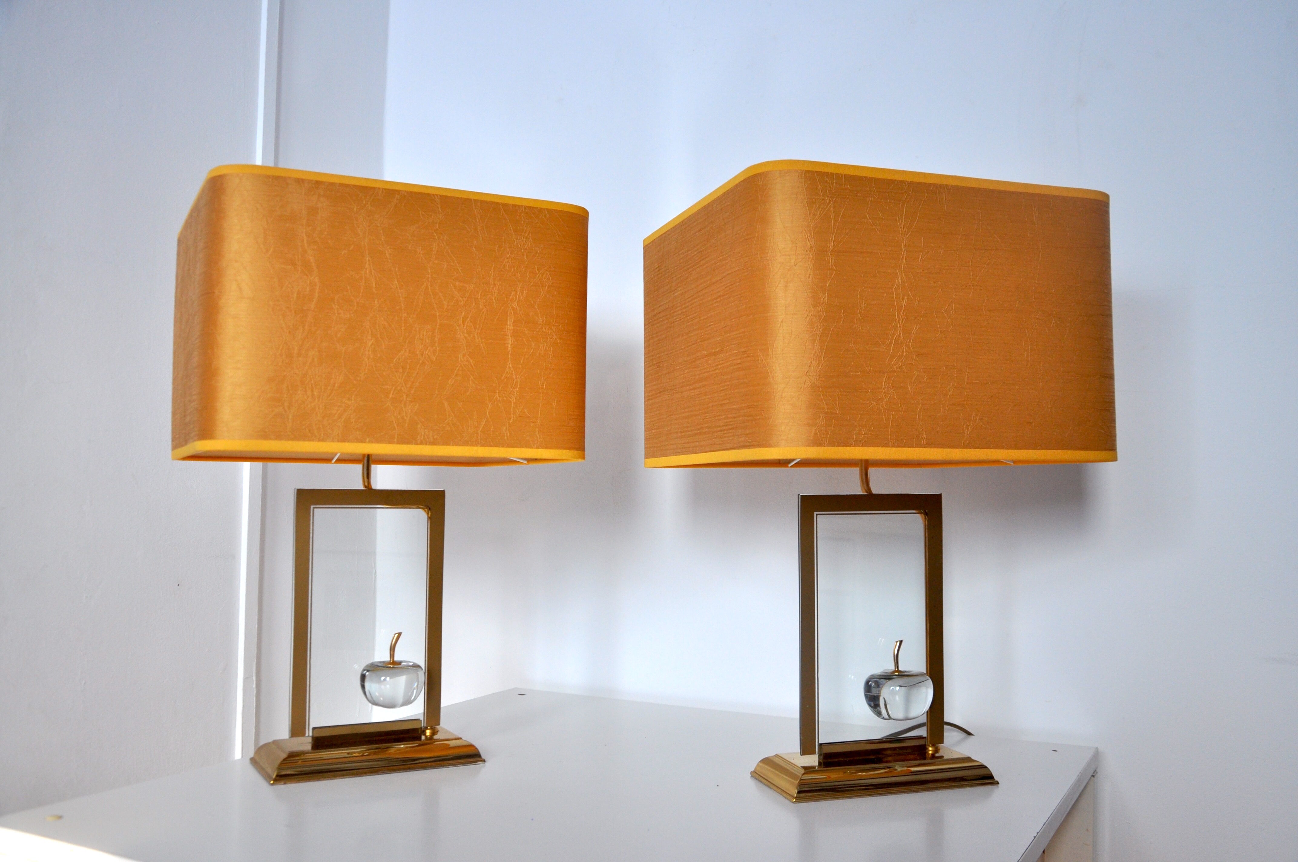 "Apple" a house the Dolphin lamp pair