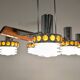 Lustre Space Age à 6 feux des années 60/70 par Raak