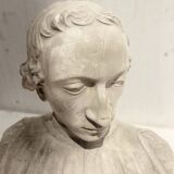Sculpted plaster cast Bust of a young man 20th century