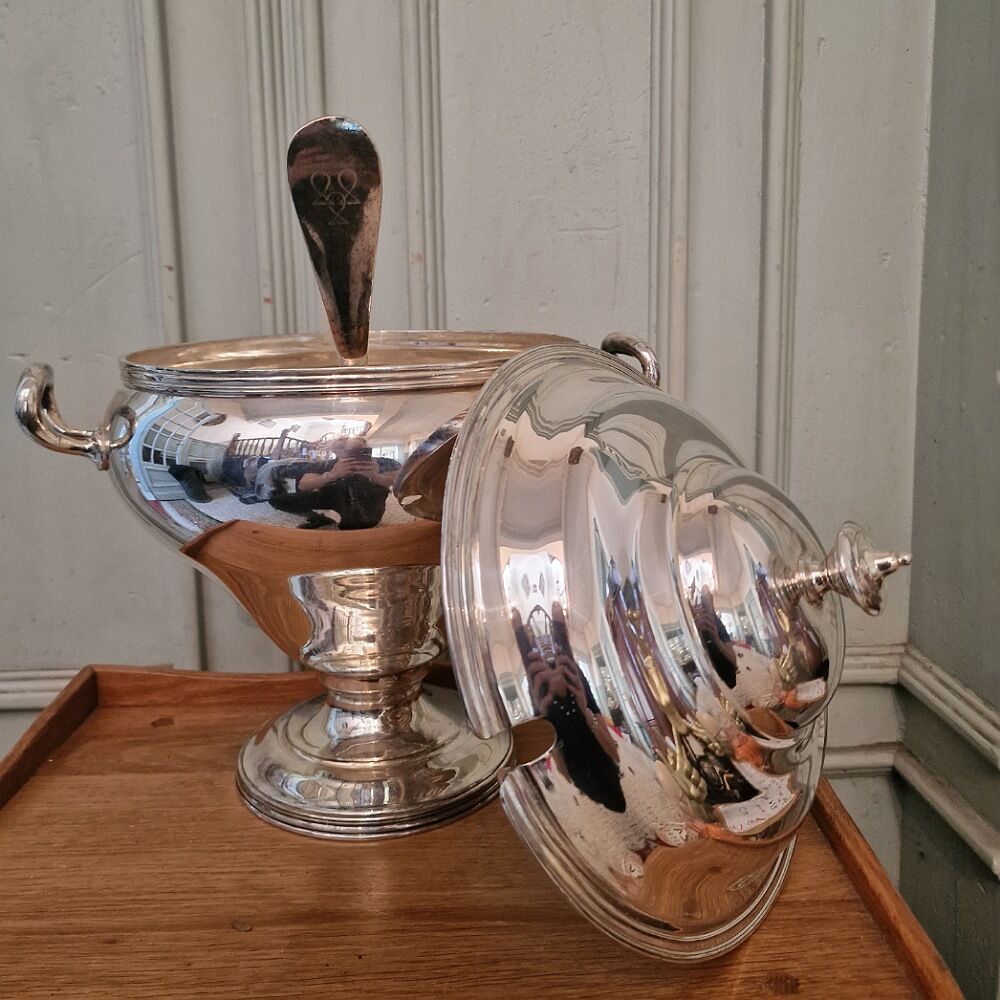 Vintage silver metal punch cup